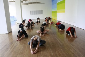 A contemporary dance workshop at Flushing Public Library in Queens, NY.